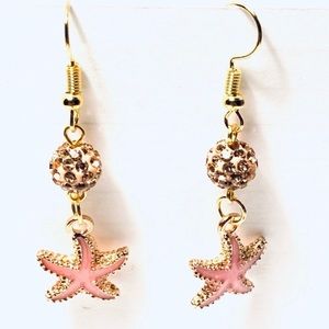 Pink Starfish Earrings • Summer Dreams